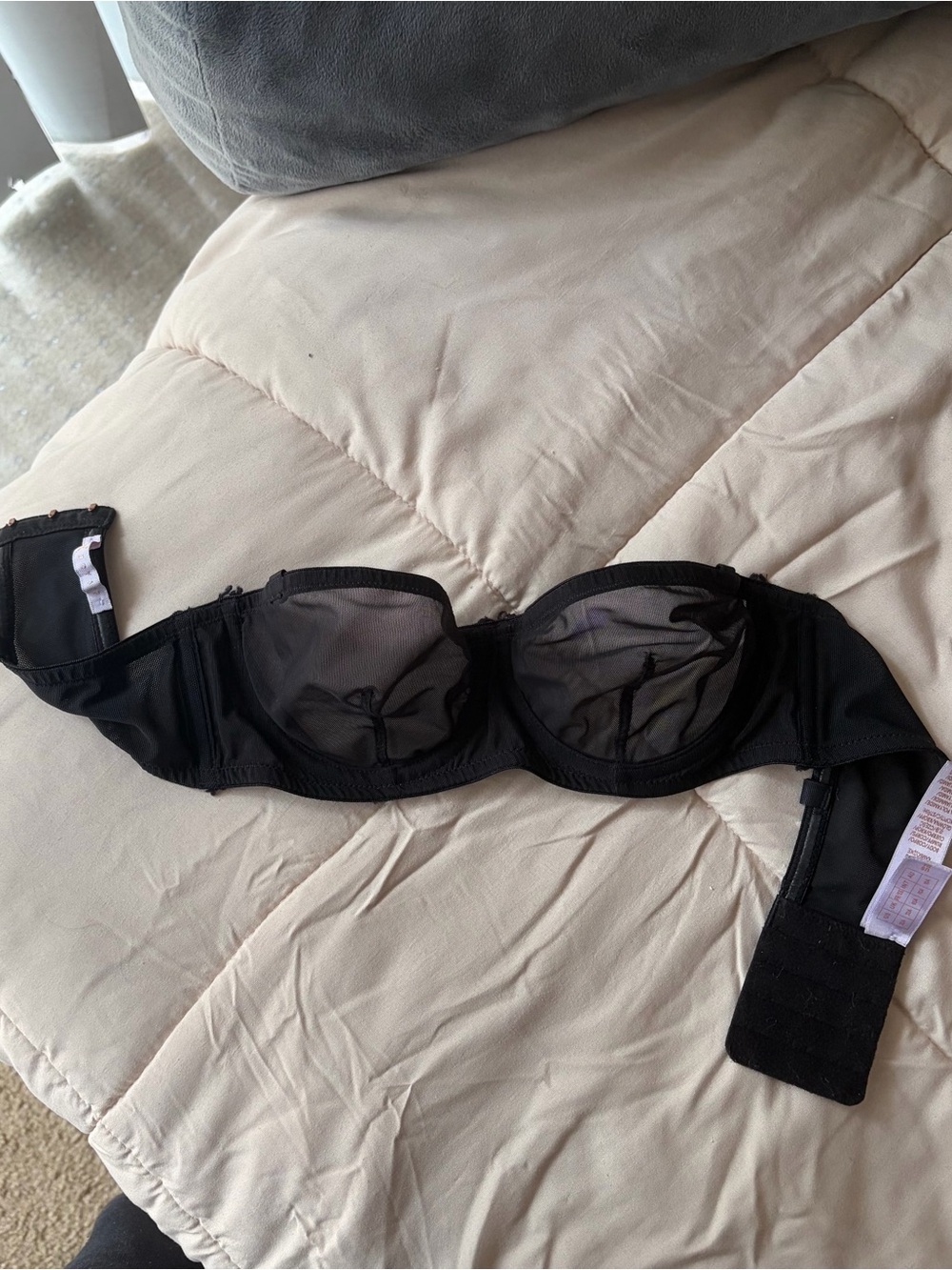 Savage x Fenty Black Sheer Underwire Bra - Women Intimates
